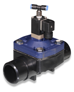 Diaphragm valve ND50 24V 50/60Hz plastic